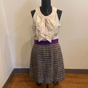 Kate spade tweed dress size 6. Lucy combo dress, silk.